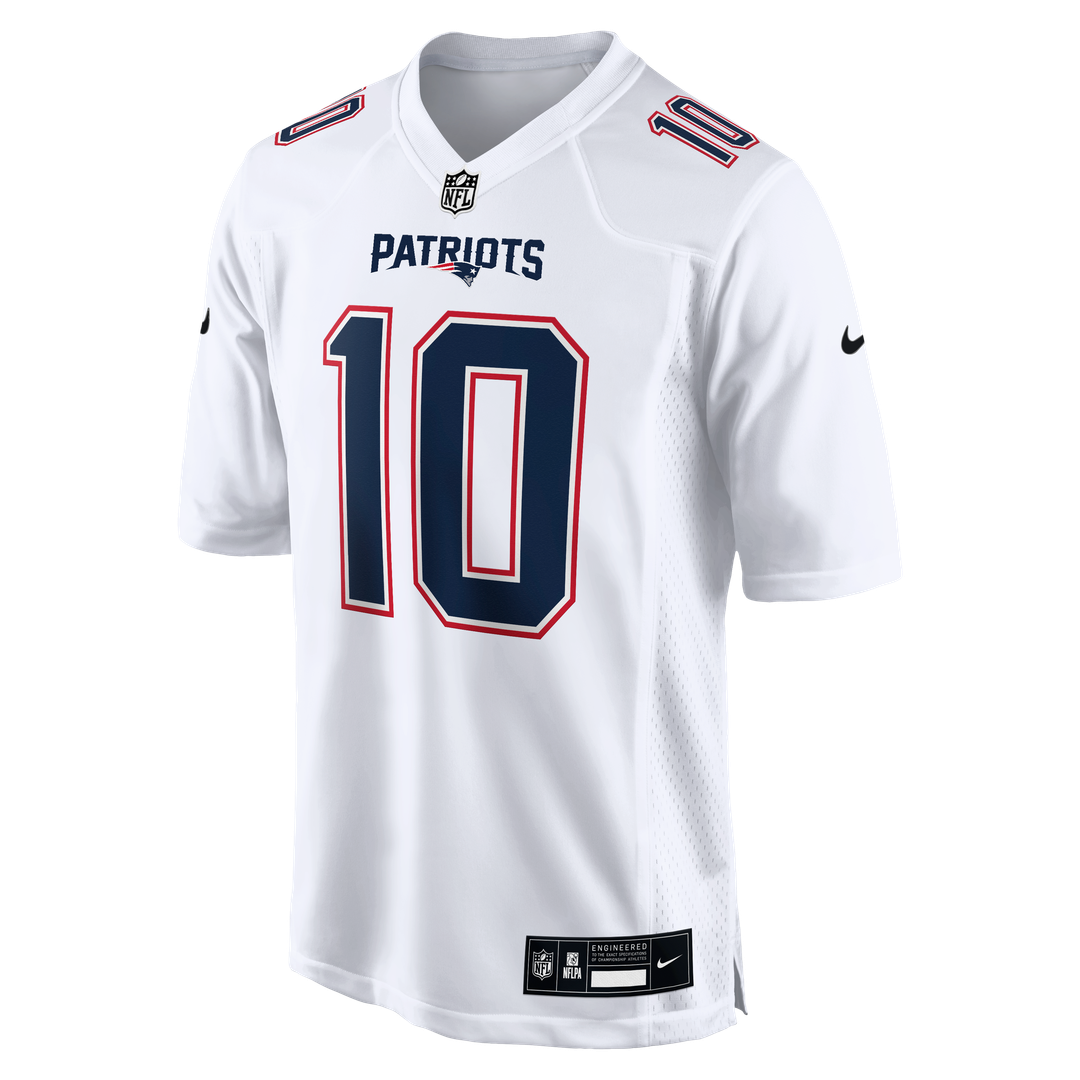 Men's New England Patriots Drake Maye Carbon Black Game NFL Football Jersey - view 8