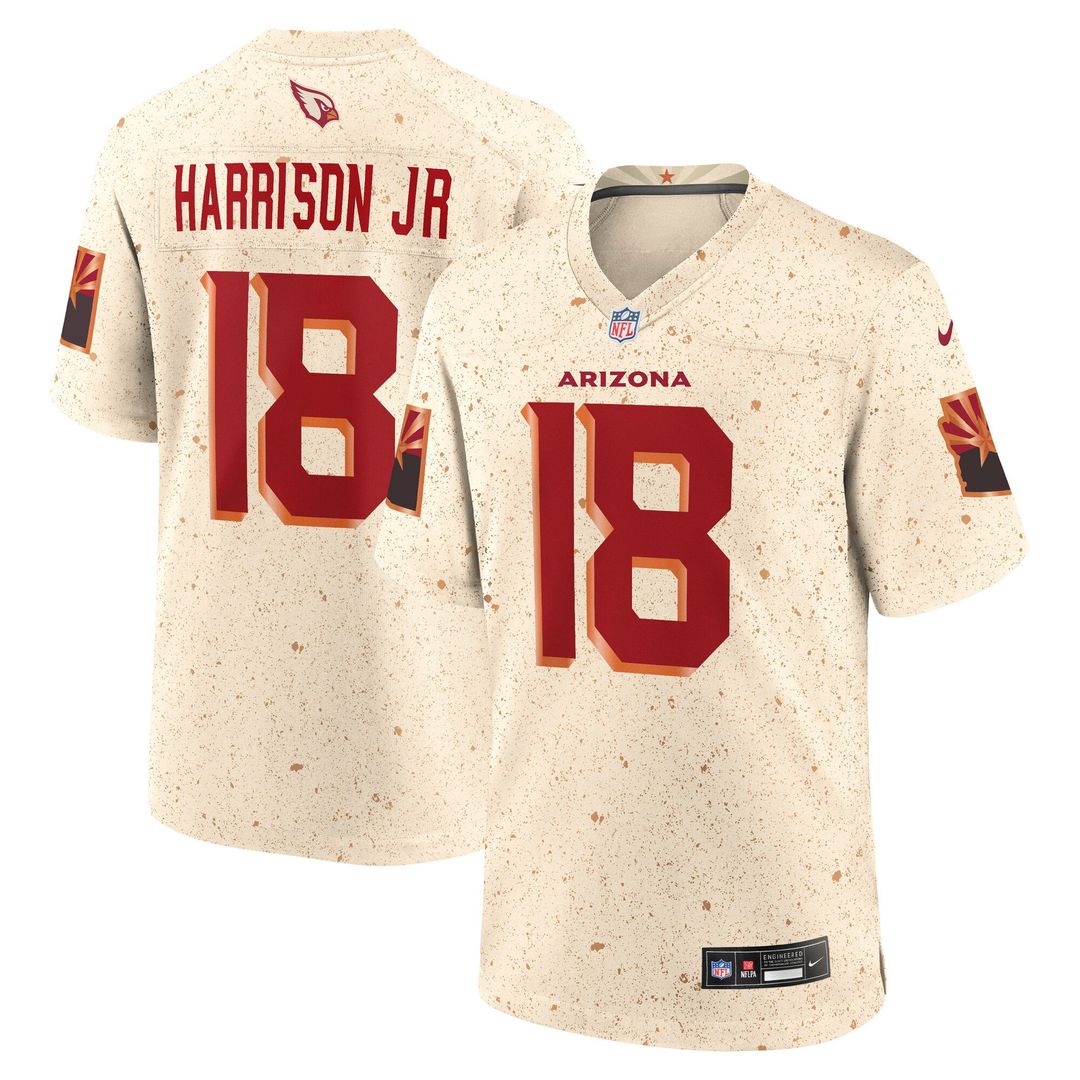 Men's Arizona Cardinals Marvin Harrison Jr. Natural Rivalries Collection Game NFL Football Jersey - view 1
