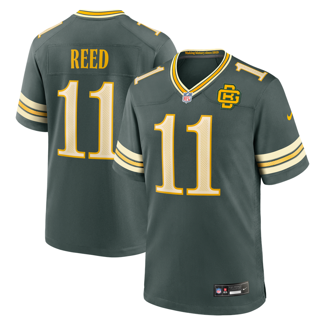 Men's Green Bay Packers Jayden Reed Green 2026 Rivalries Collection Game NFL Football Jersey - view 1
