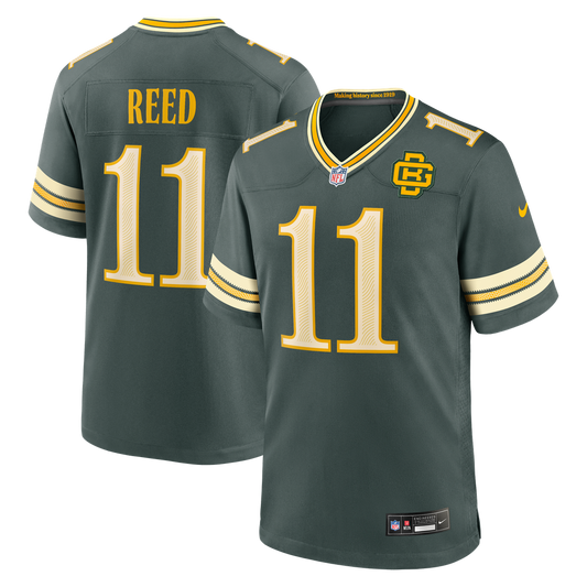 Men's Green Bay Packers Jayden Reed Green 2026 Rivalries Collection Game NFL Football Jersey - view 1