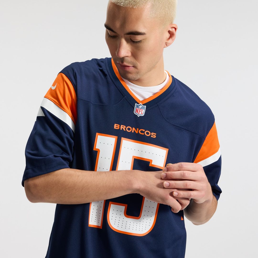 Men's Denver Broncos Nik Bonitto Orange Team Game NFL Football Jersey - view 27