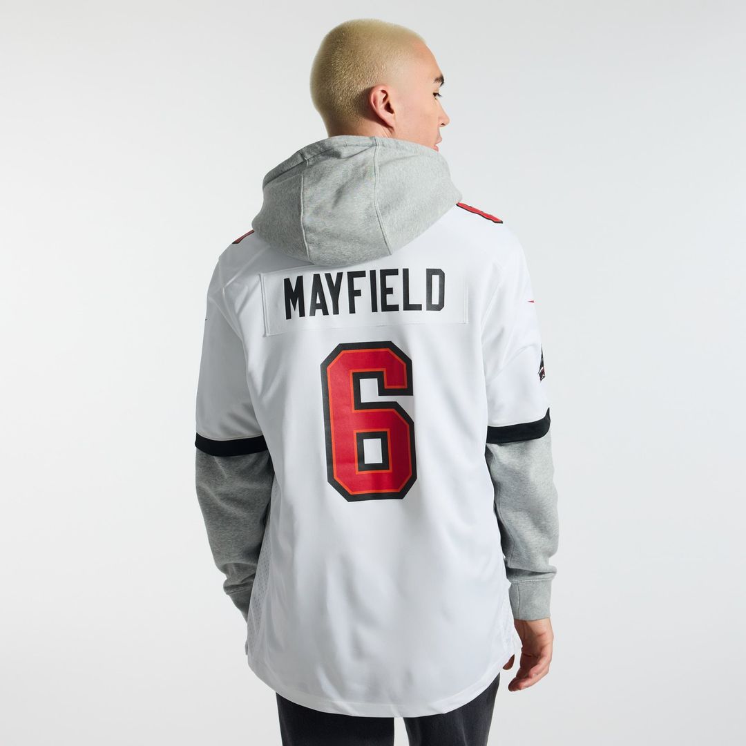Men's Tampa Bay Buccaneers Baker Mayfield White Away Game NFL Football Jersey - view 4