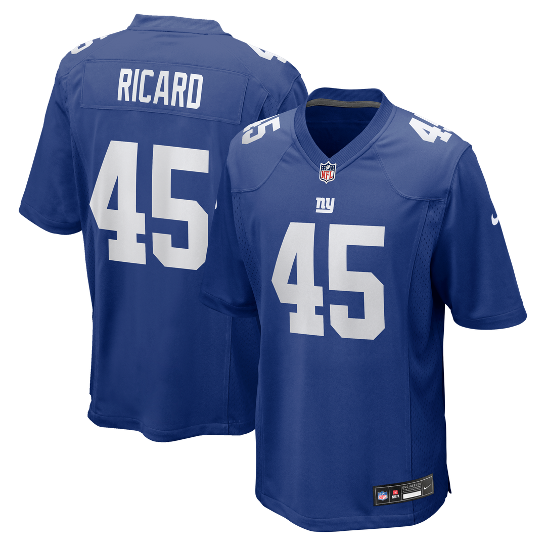 Men's New York Giants Patrick Ricard Royal Team Game NFL Football Jersey - view 1