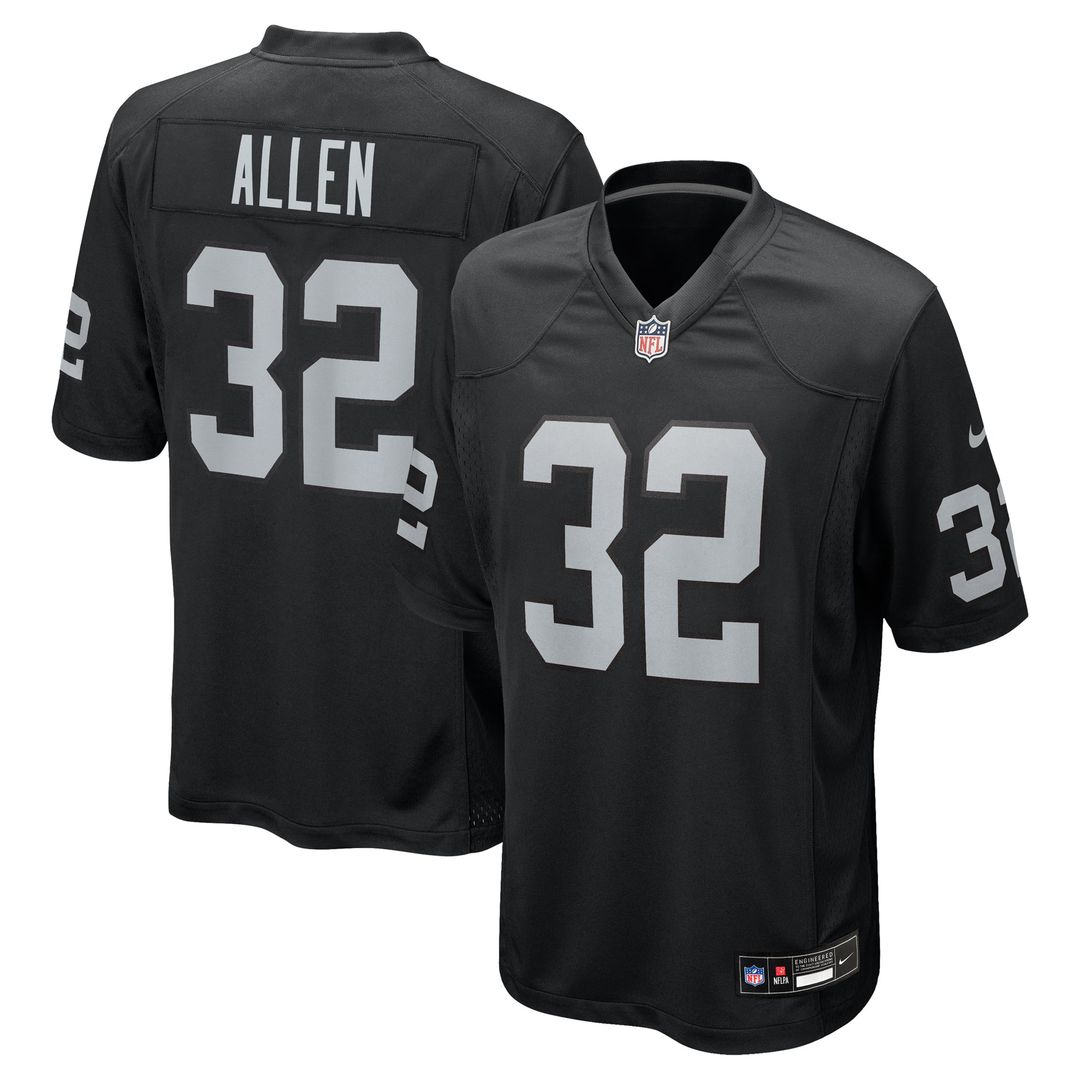 Men's Las Vegas Raiders Marcus Allen Black Game NFL Football Jersey - view 1
