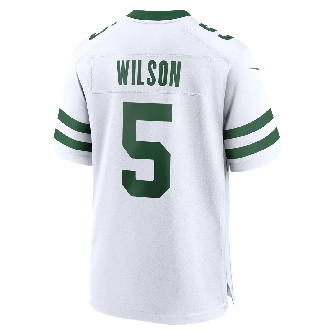 Men's New York Jets Garrett Wilson Legacy White Game NFL Football Jersey - view 22