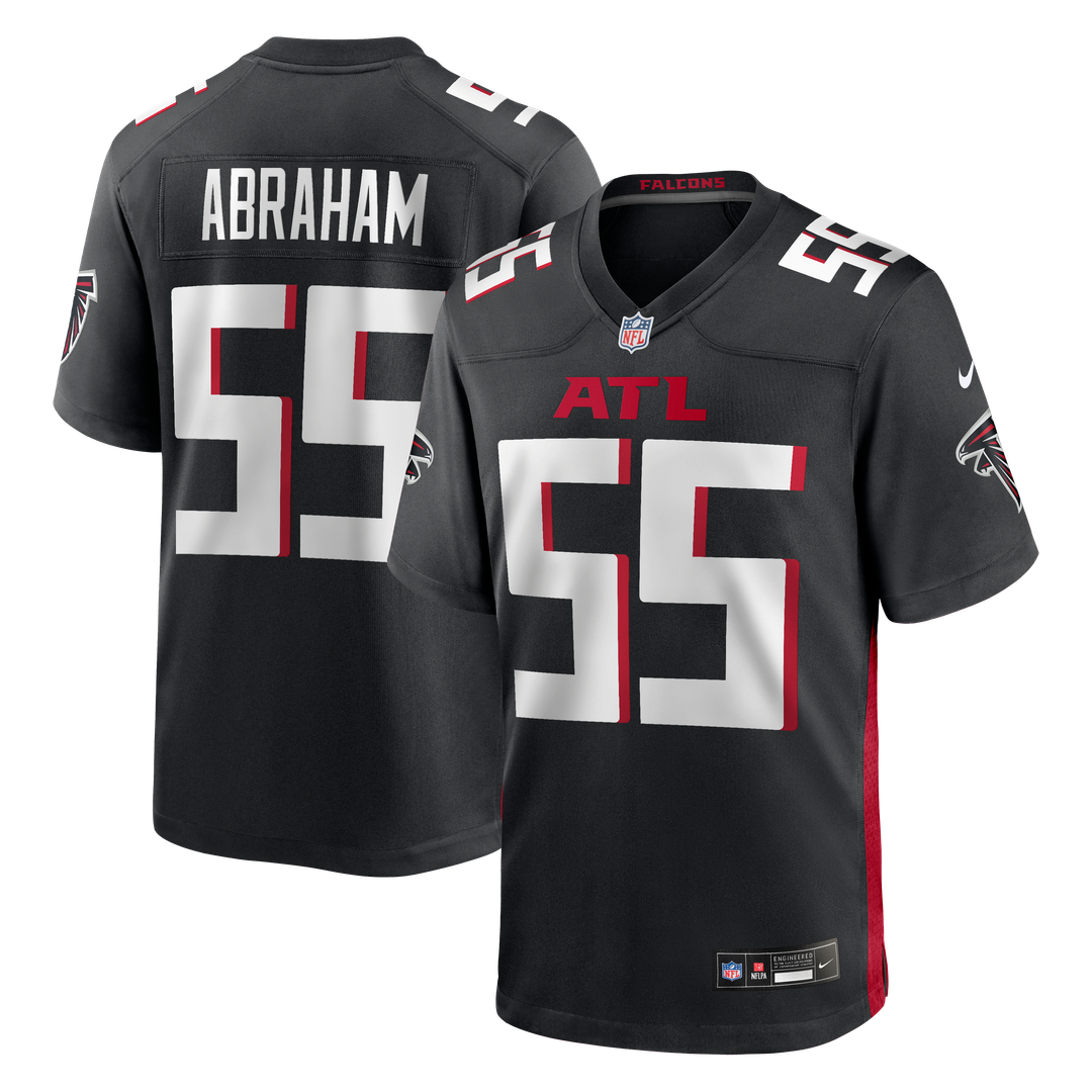 Men's Atlanta Falcons John Abraham Black Game NFL Football Jersey - view 1