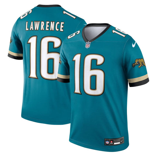 Men's Jacksonville Jaguars Trevor Lawrence Teal Legend Player NFL Football Performance Top - view 1