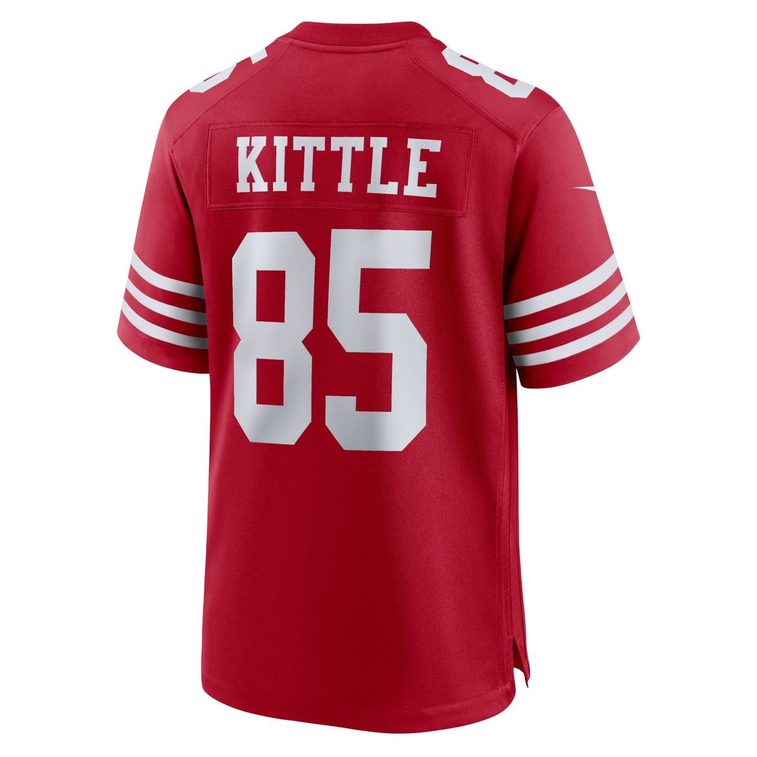 Men's San Francisco 49ers George Kittle Scarlet Team Game NFL Football Jersey - view 3