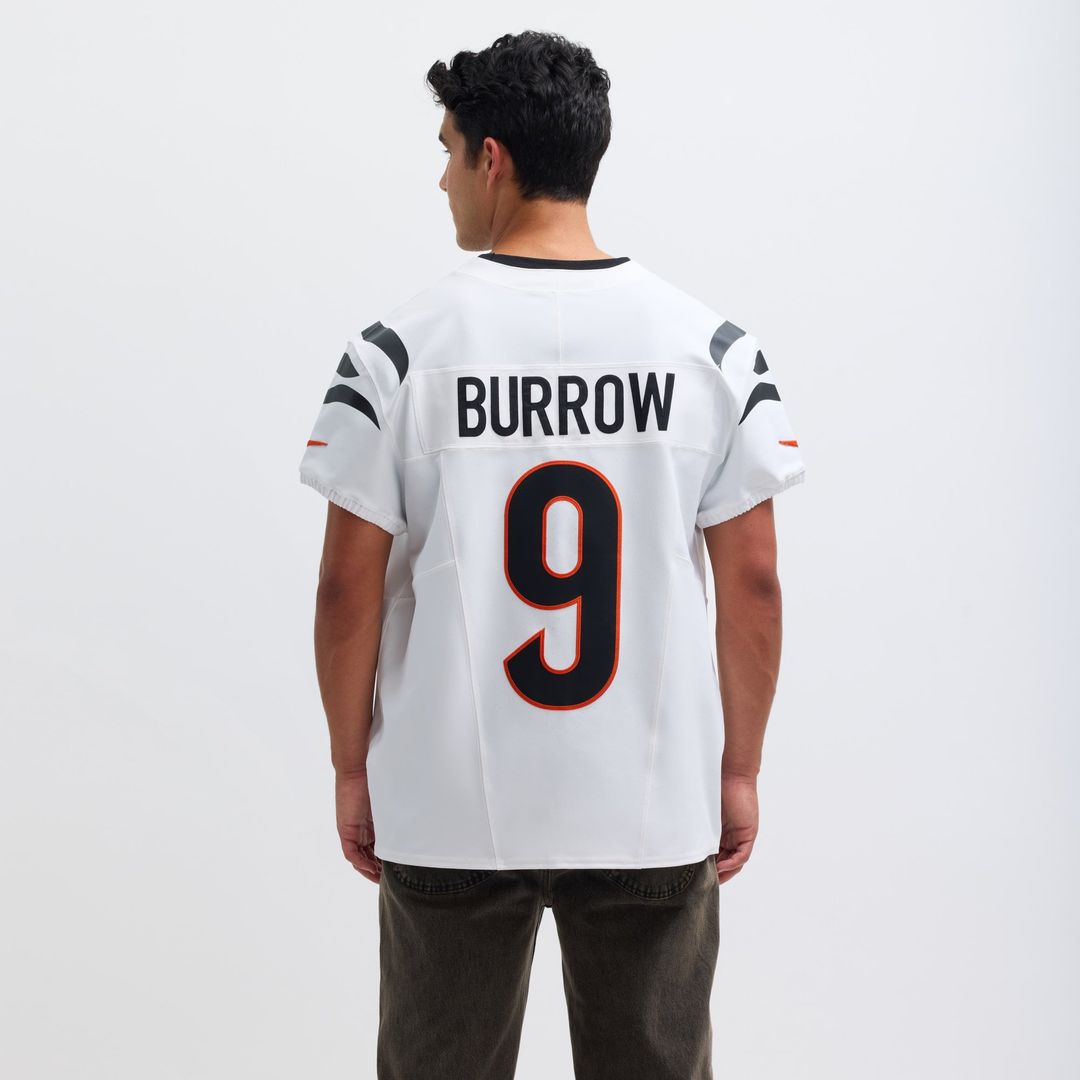 Men's Cincinnati Bengals Joe Burrow White Elite NFL Football Jersey - view 5