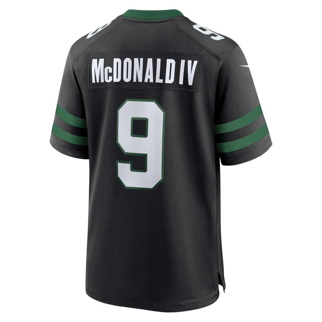 Men's New York Jets Will McDonald IV Legacy Black Alternate Game NFL Football Jersey - view 3