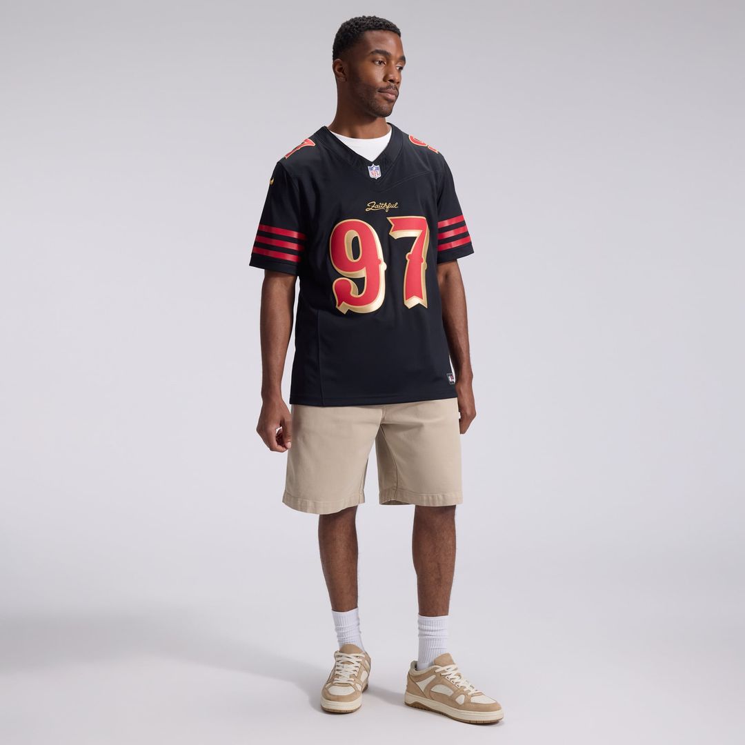 Men's San Francisco 49ers Nick Bosa Black Rivalries Collection Stitched Limited NFL Football Jersey - view 5