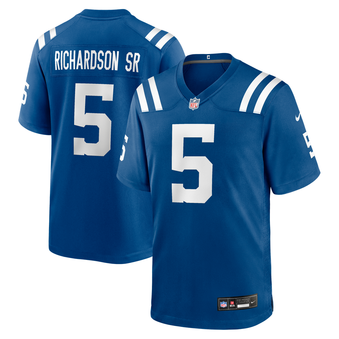Men's Indianapolis Colts Anthony Richardson Sr. Royal Team Game NFL Football Jersey - view 1