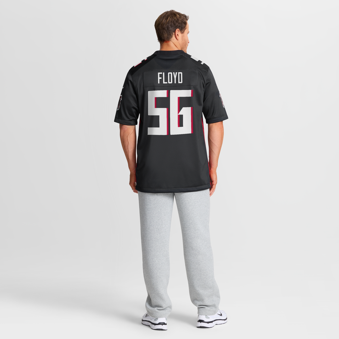 Men's Atlanta Falcons Leonard Floyd Black Team Game NFL Football Jersey - view 8