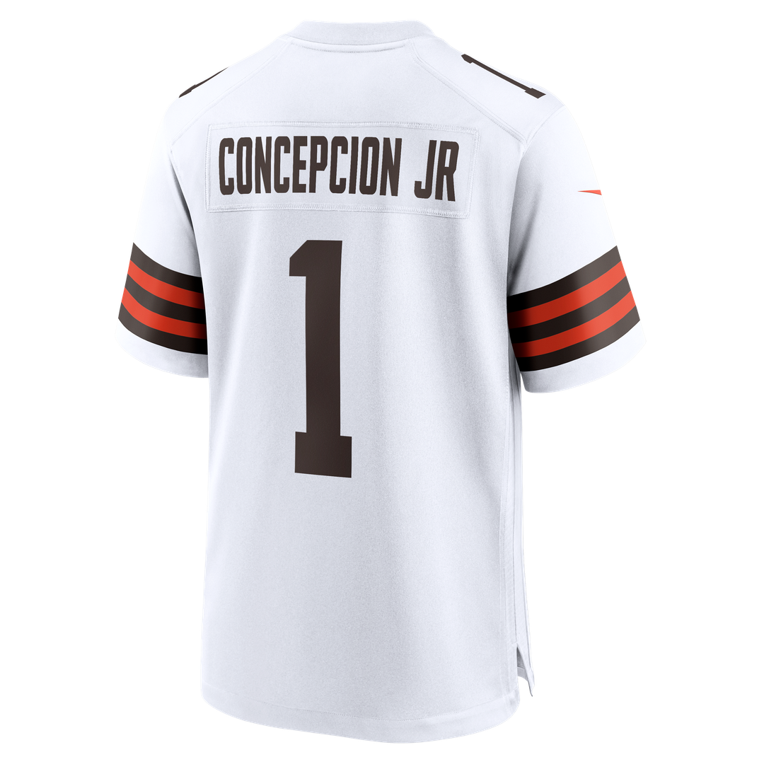 Men's Cleveland Browns KC Concepcion Jr. White Game NFL Football Jersey - view 3