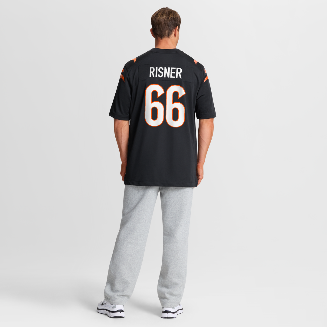 Men's Cincinnati Bengals Dalton Risner Black Team Game NFL Football Jersey - view 8