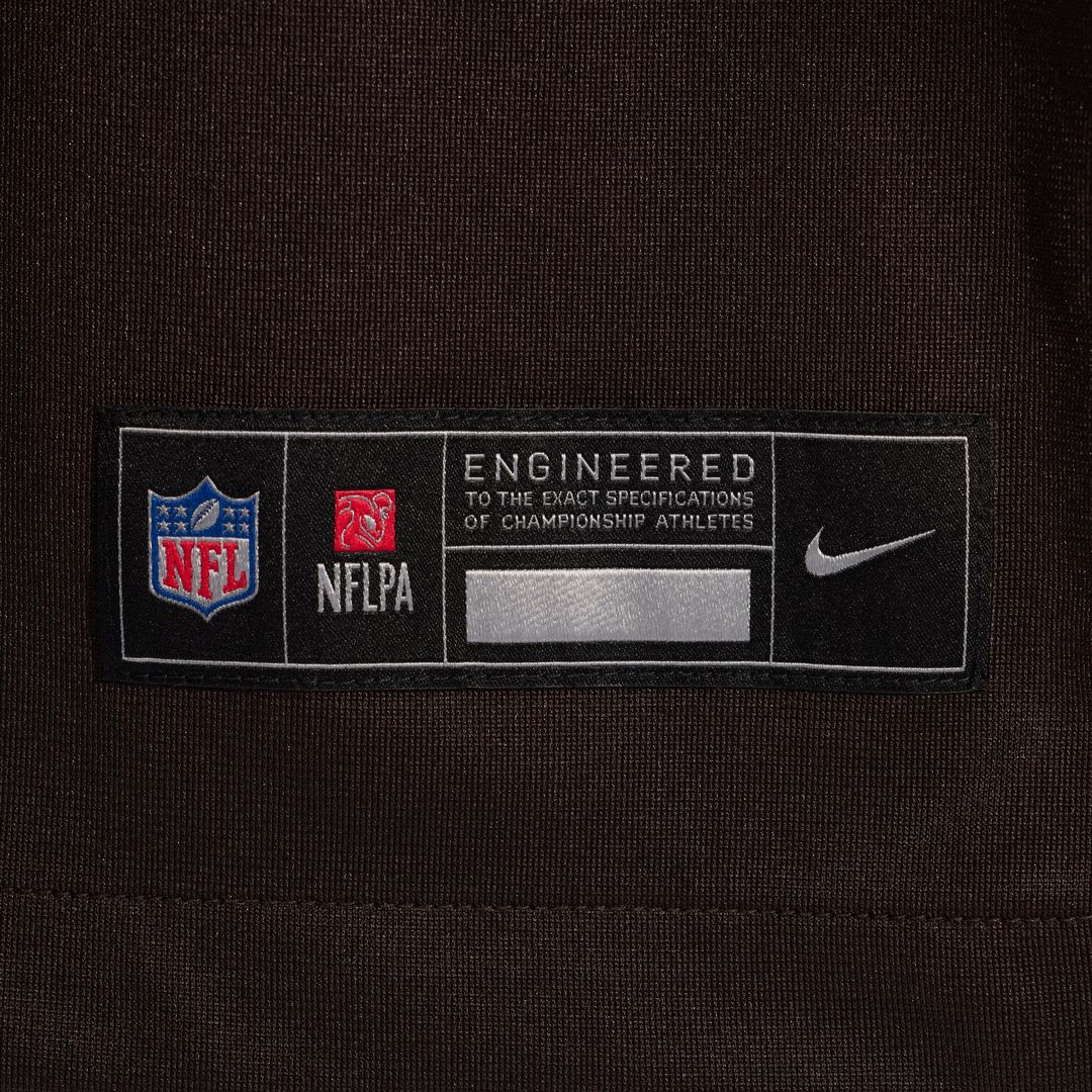 Men's Cleveland Browns Austin Barber Brown Team Game NFL Football Jersey - view 8