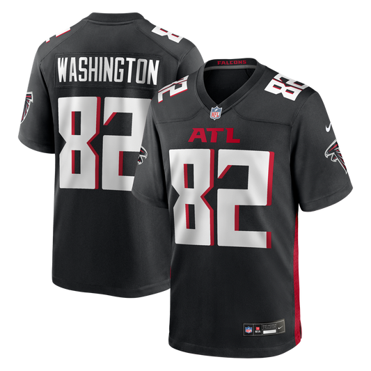 Men's Atlanta Falcons Casey Washington Black Team Game NFL Football Jersey - view 1