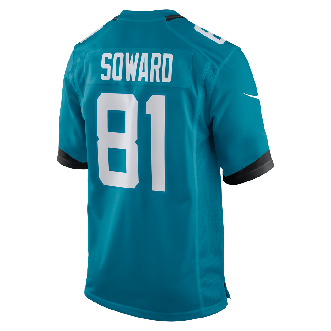 Men's Jacksonville Jaguars R. Jay Soward Teal Retired Player Team Game NFL Football Jersey - view 3