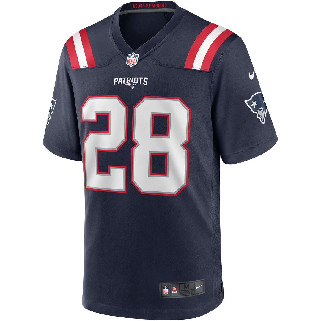 Men's New England Patriots Curtis Martin Navy Game NFL Football Jersey - view 2