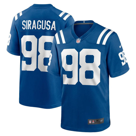 Men's Indianapolis Colts Tony Siragusa Royal Game NFL Football Jersey - view 1