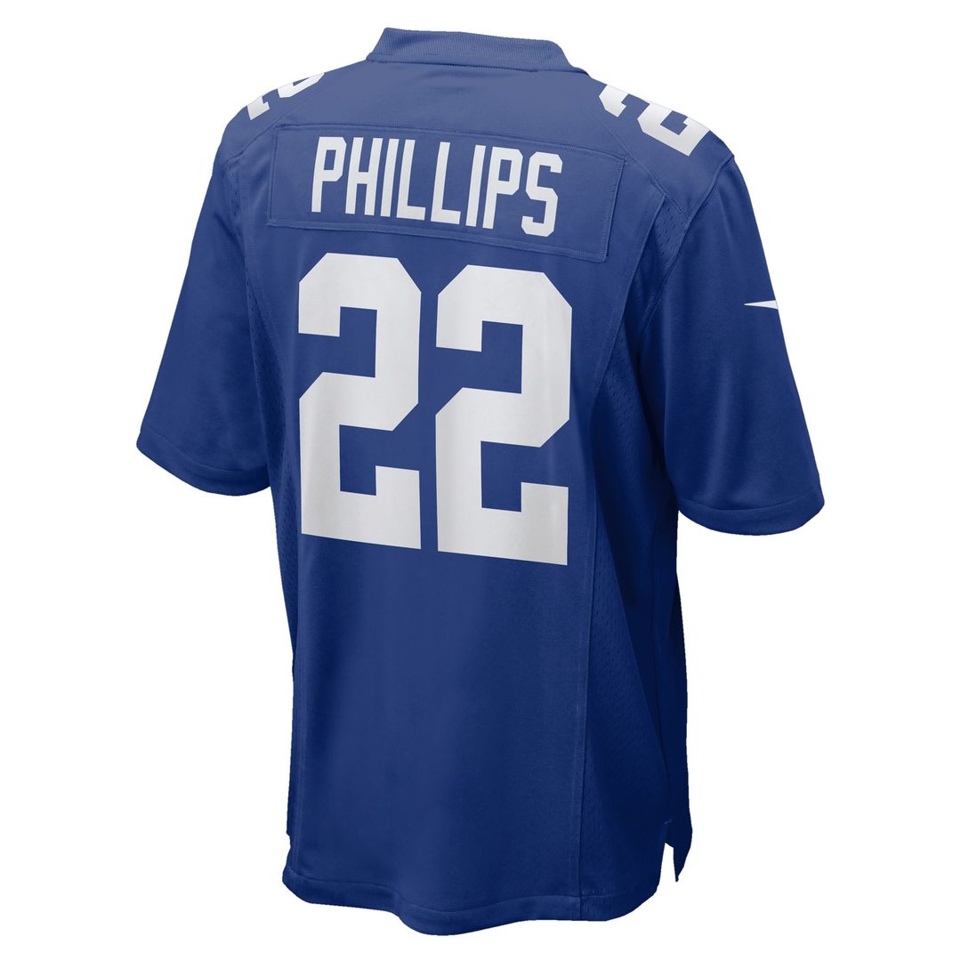 Men's New York Giants Dru Phillips Royal Team Game NFL Football Jersey - view 3