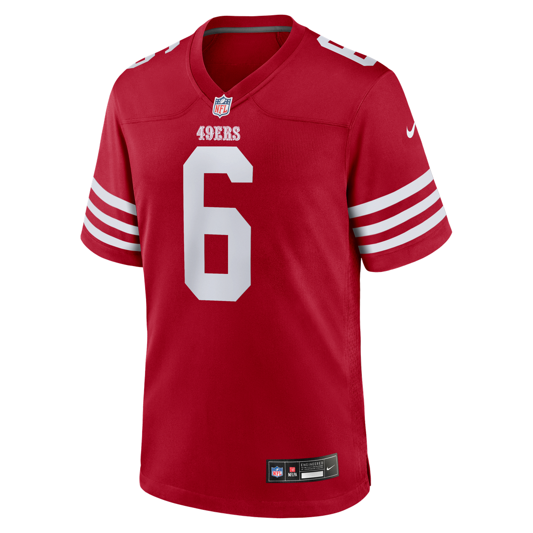 Men's San Francisco 49ers Malik Mustapha Scarlet Game NFL Football Jersey - view 2