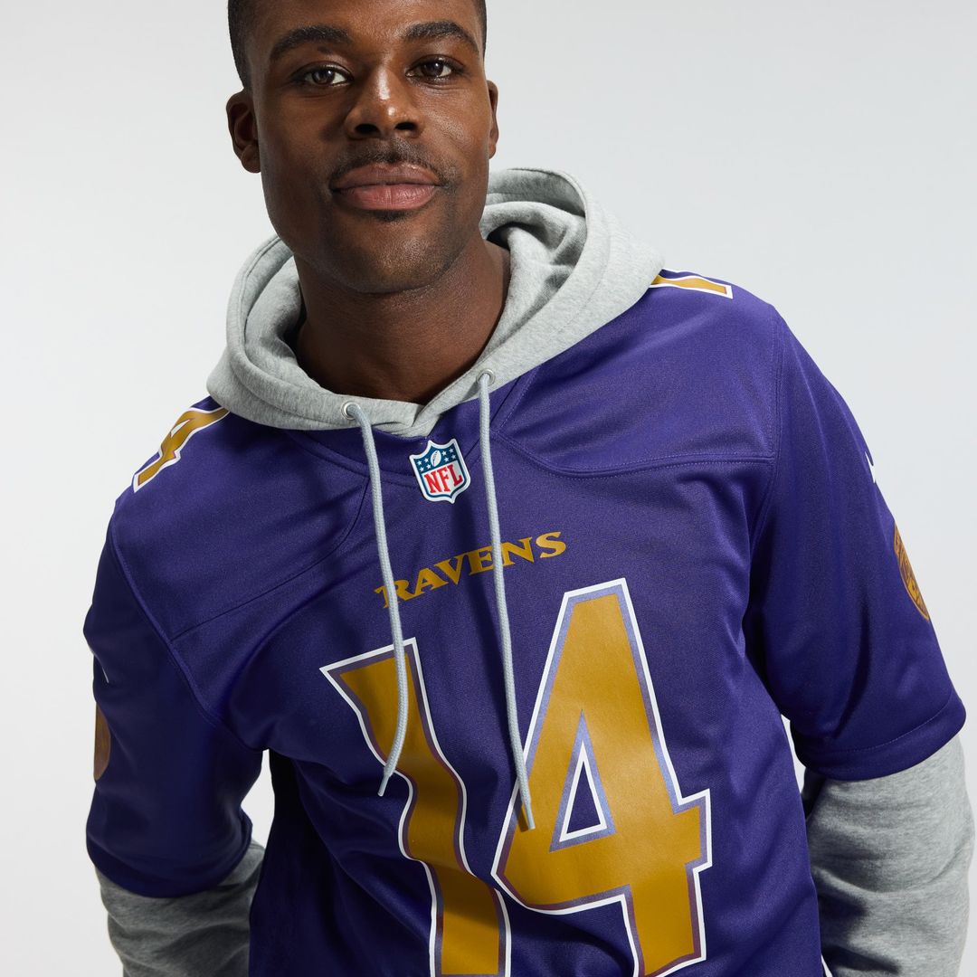 Men's Baltimore Ravens Kyle Hamilton Purple Alternate Game NFL Football Jersey - view 25