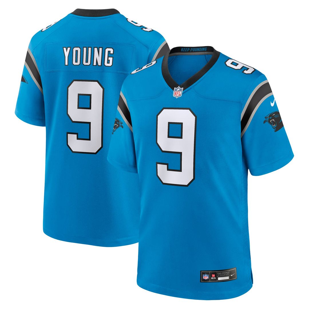 Men's Carolina Panthers Bryce Young Blue Alternate Game NFL Football Jersey - view 1