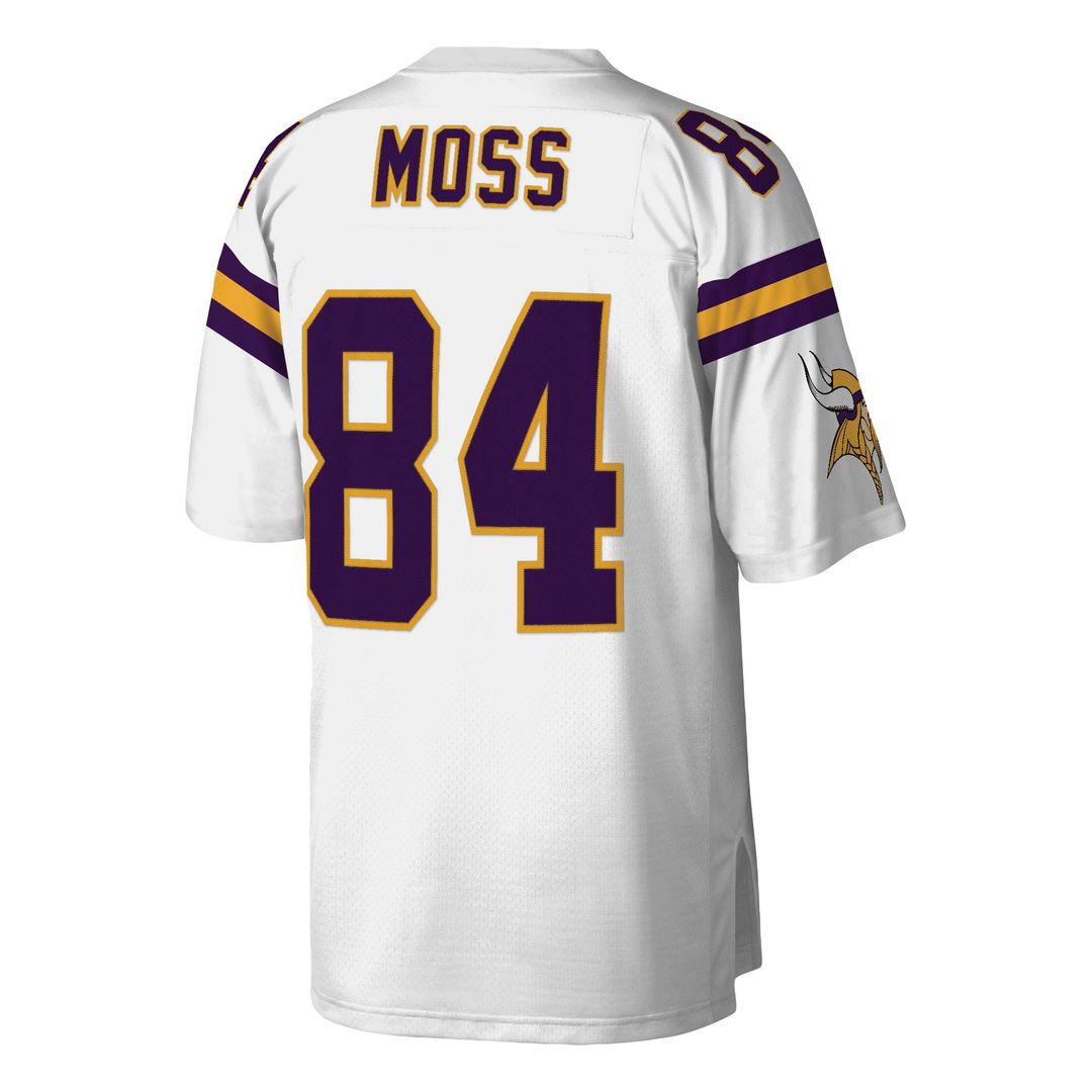 Men's Minnesota Vikings Randy Moss White Legacy Replica NFL Football Jersey - view 3