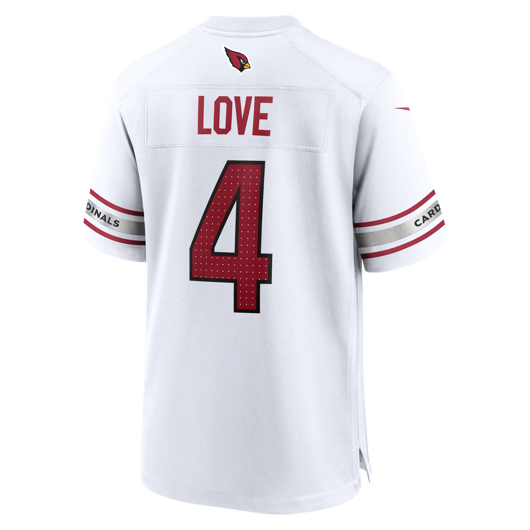 Men's Arizona Cardinals Jeremiyah Love White Game NFL Football Jersey - view 6