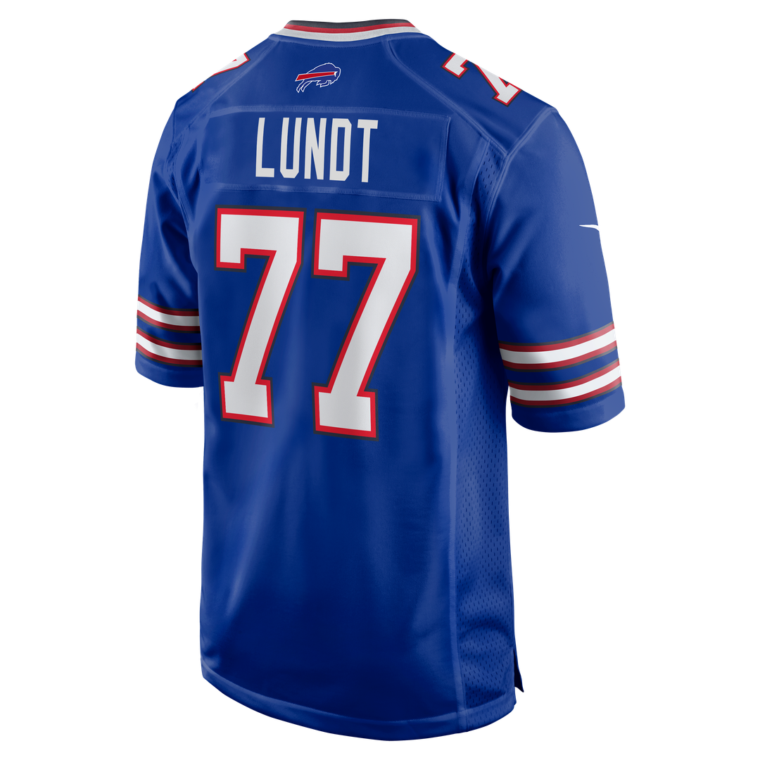 Men's Buffalo Bills Chase Lundt Royal Team Game NFL Football Jersey - view 3