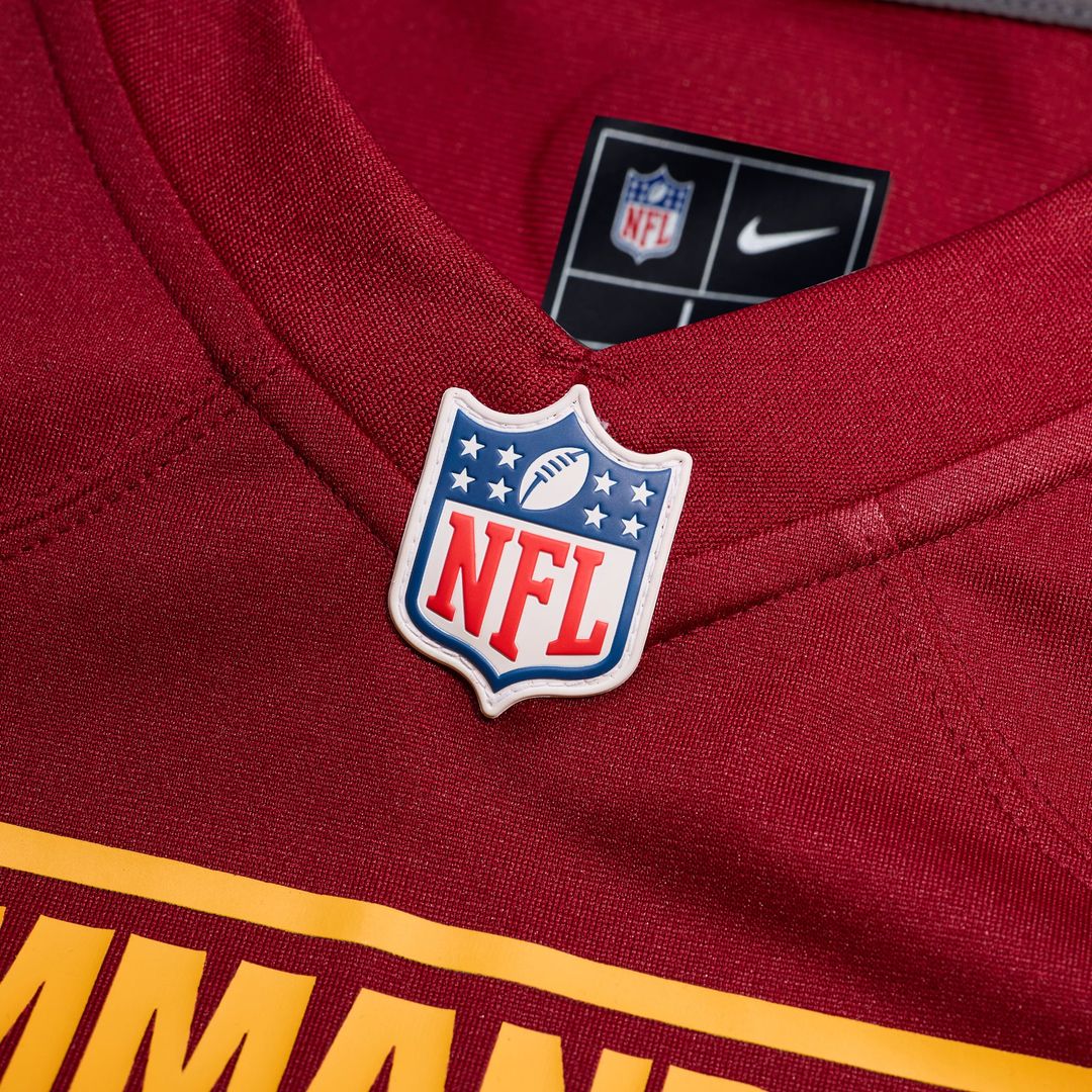 Men's Washington Commanders Nick Allegretti Burgundy Game NFL Football Jersey - view 4