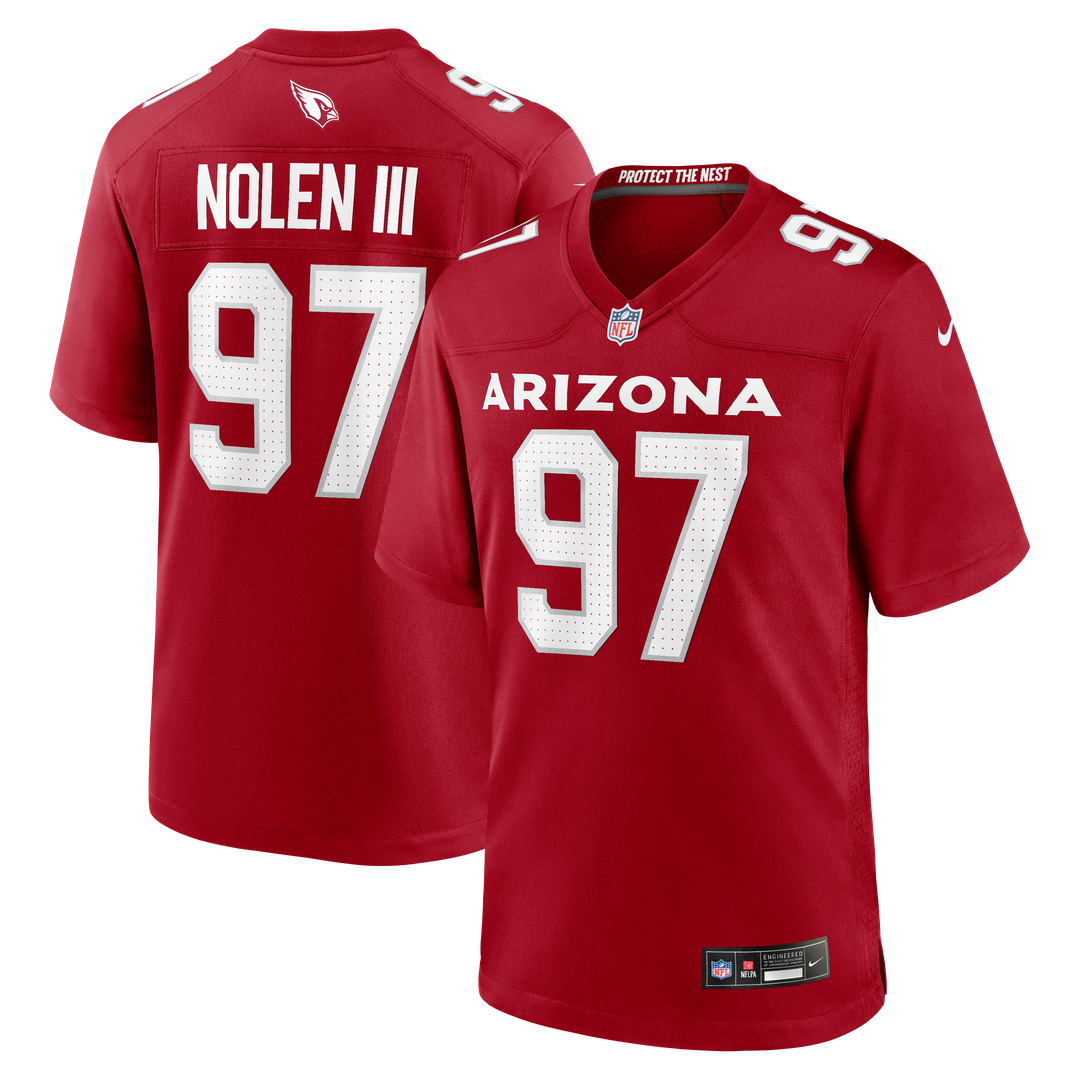 Men's Arizona Cardinals Walter Nolen Cardinal Game NFL Football Jersey - view 1