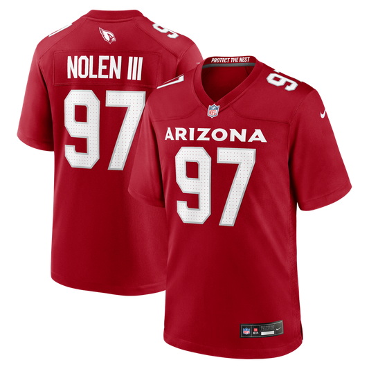 Men's Arizona Cardinals Walter Nolen Cardinal Game NFL Football Jersey - view 1