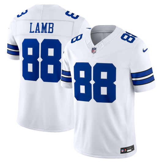 Men's Dallas Cowboys CeeDee Lamb White Stitched Limited NFL Football Jersey - view 1