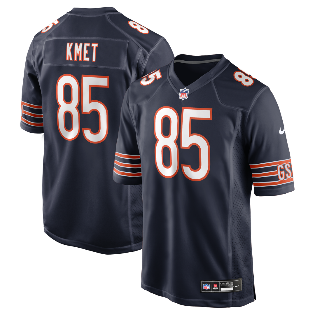 Men's Chicago Bears Cole Kmet Navy Player Game NFL Football Jersey - view 1