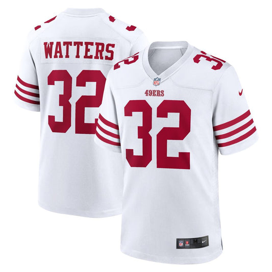 Men's San Francisco 49ers Ricky Watters White Retired Player Game NFL Football Jersey - view 1