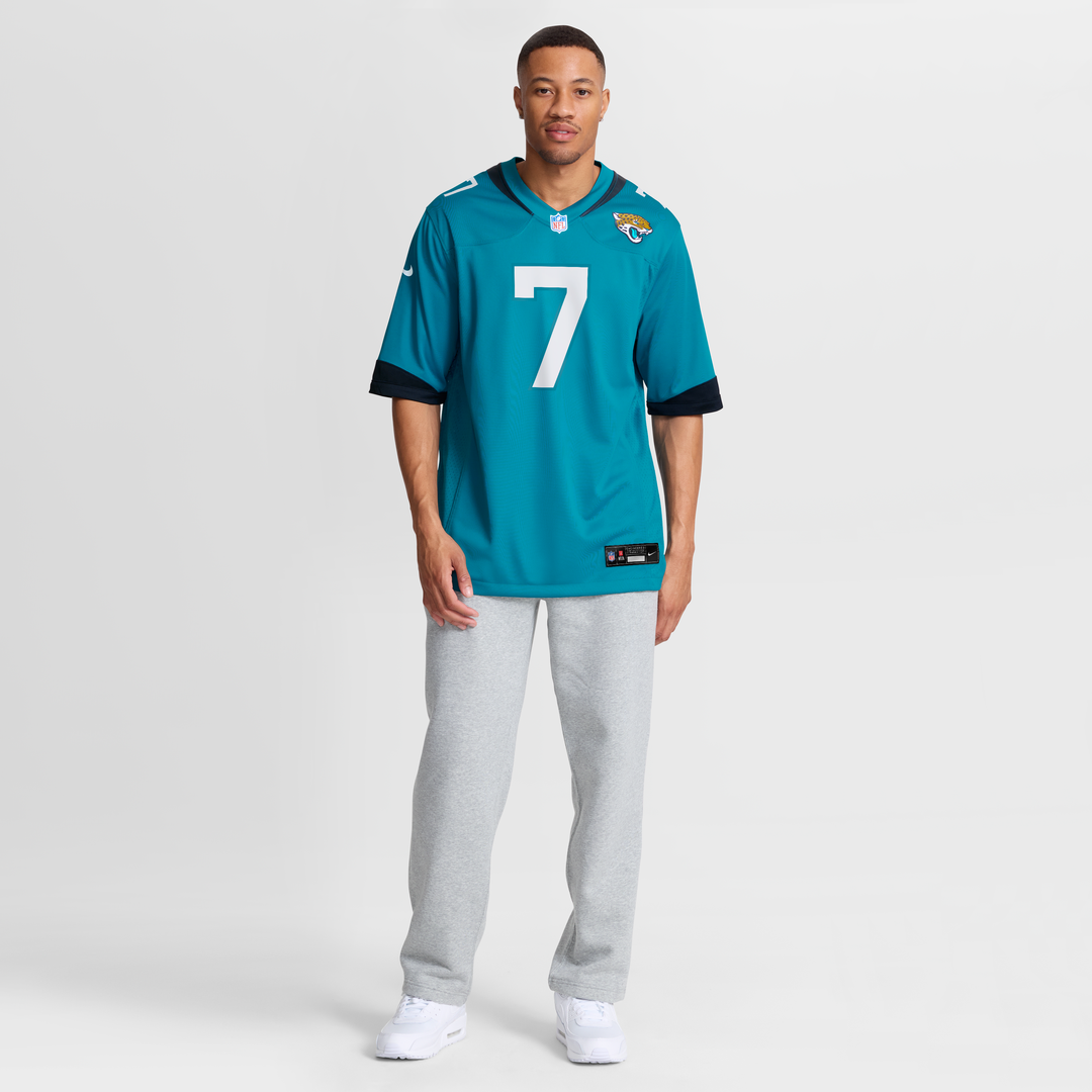 Men's Jacksonville Jaguars Byron Leftwich Teal Retired Player Game NFL Football Jersey - view 7