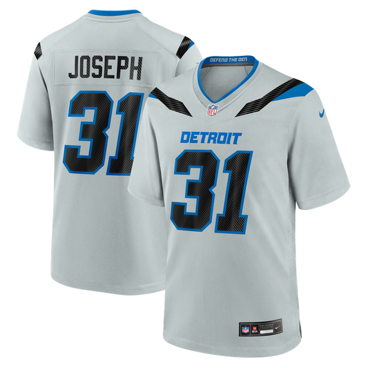 Men's Detroit Lions Kerby Joseph Silver 2026 Rivalries Collection Game NFL Football Jersey - view 1
