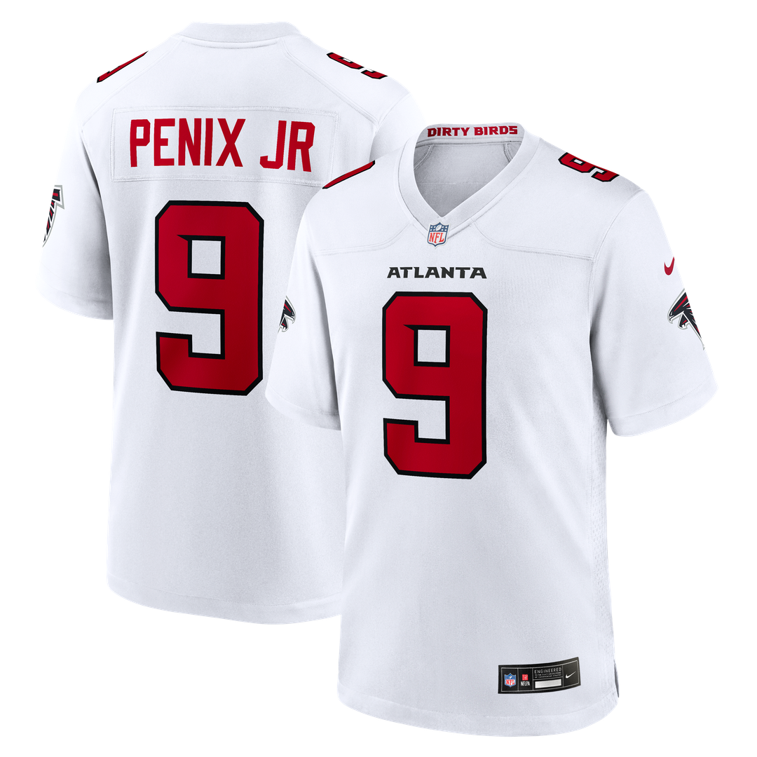 Men's Atlanta Falcons Michael Penix Jr. White Game NFL Football Jersey - view 1