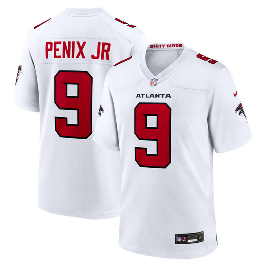 Men's Atlanta Falcons Michael Penix Jr. White Game NFL Football Jersey - view 1