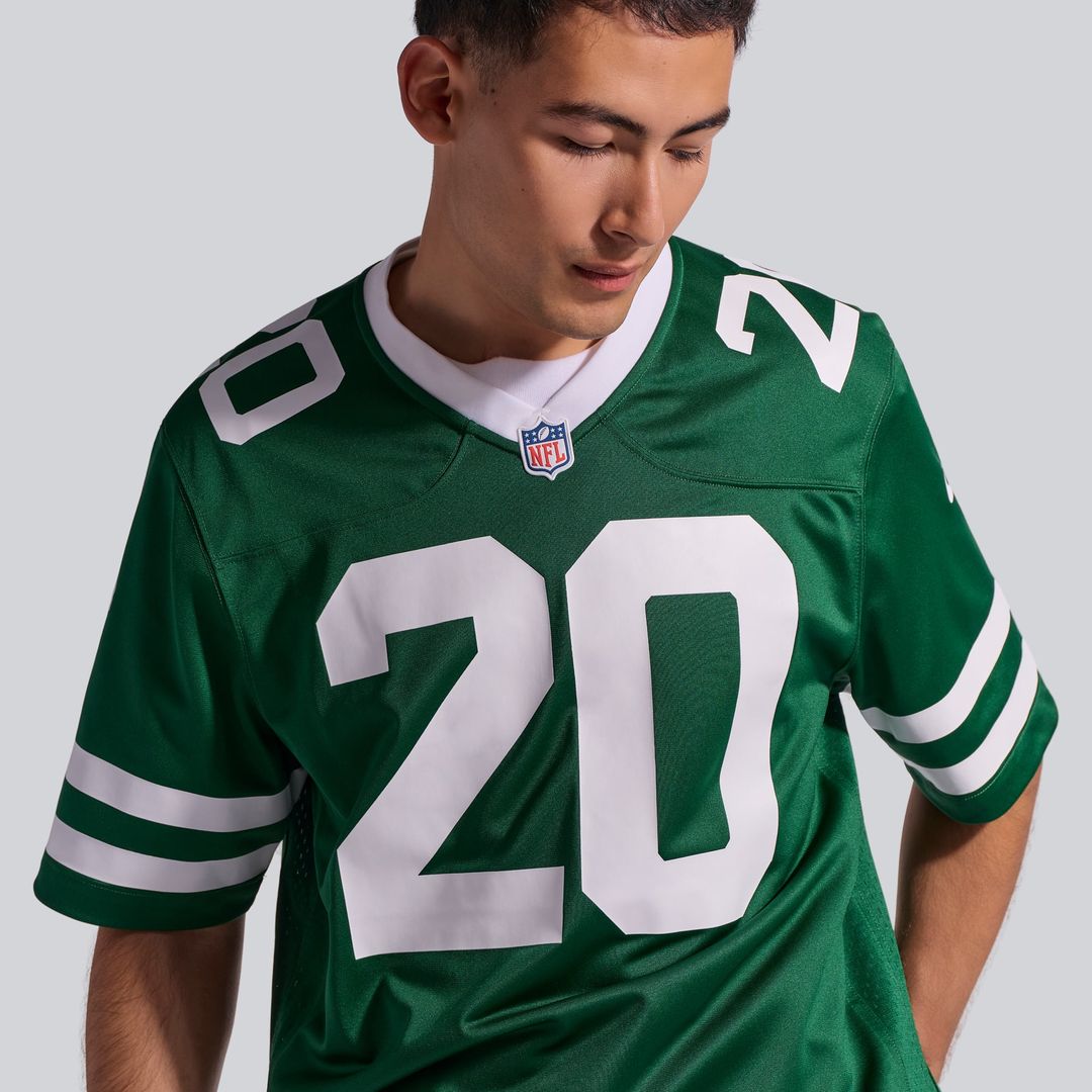 Men's New York Jets Breece Hall Legacy Black Alternate Game NFL Football Jersey - view 22