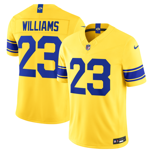 Men's Los Angeles Rams Kyren Williams Classic Sol Stitched Limited NFL Football Jersey - view 1