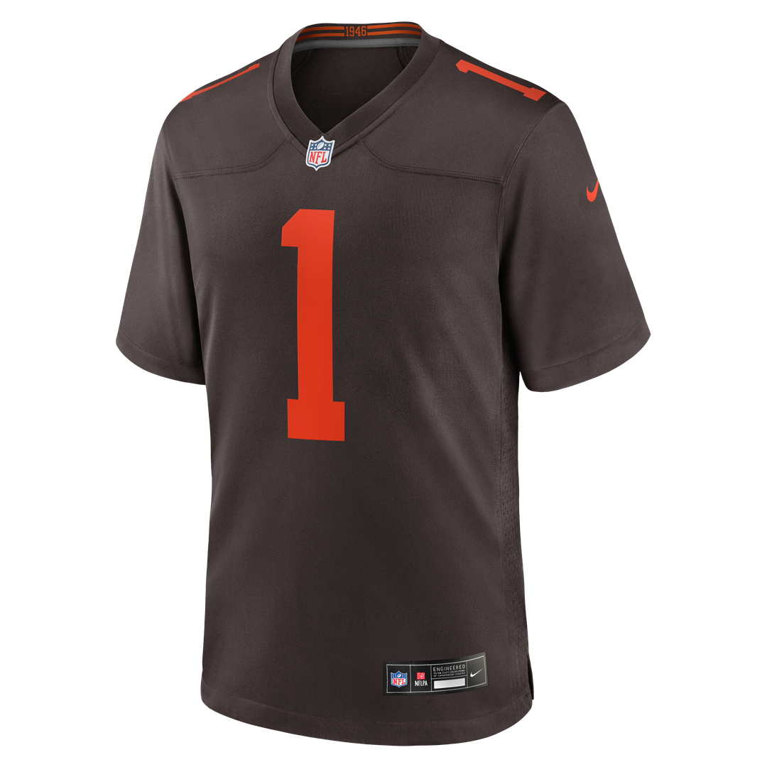 Men's Cleveland Browns KC Concepcion Jr. White Game NFL Football Jersey - view 8