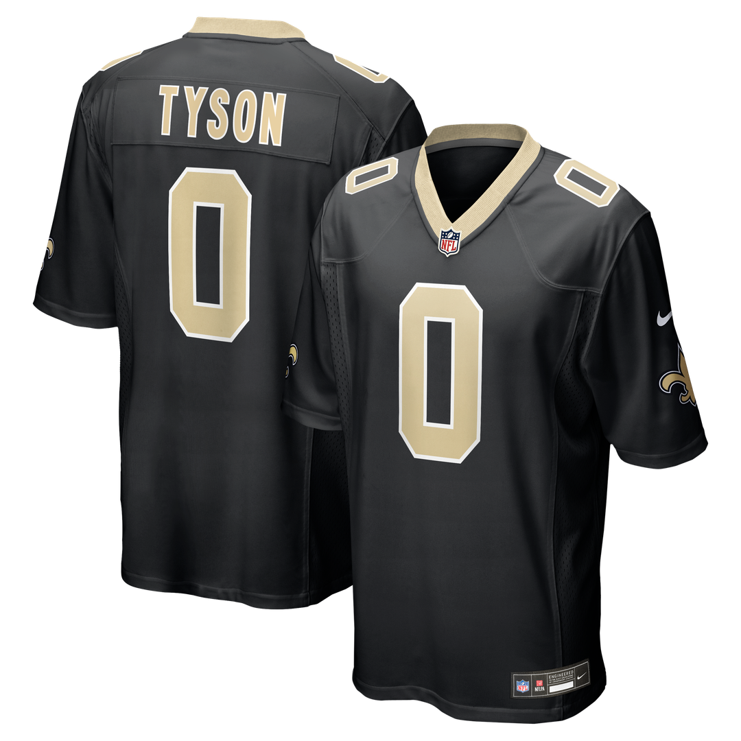Men's New Orleans Saints Jordyn Tyson Black Team Game NFL Football Jersey - view 7