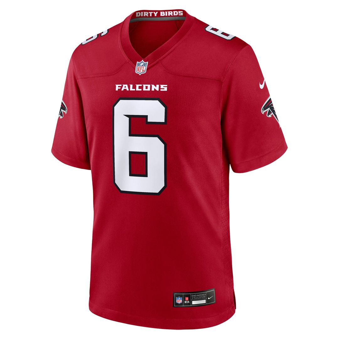 Men's Atlanta Falcons Nick Folk Red Team Game NFL Football Jersey - view 2