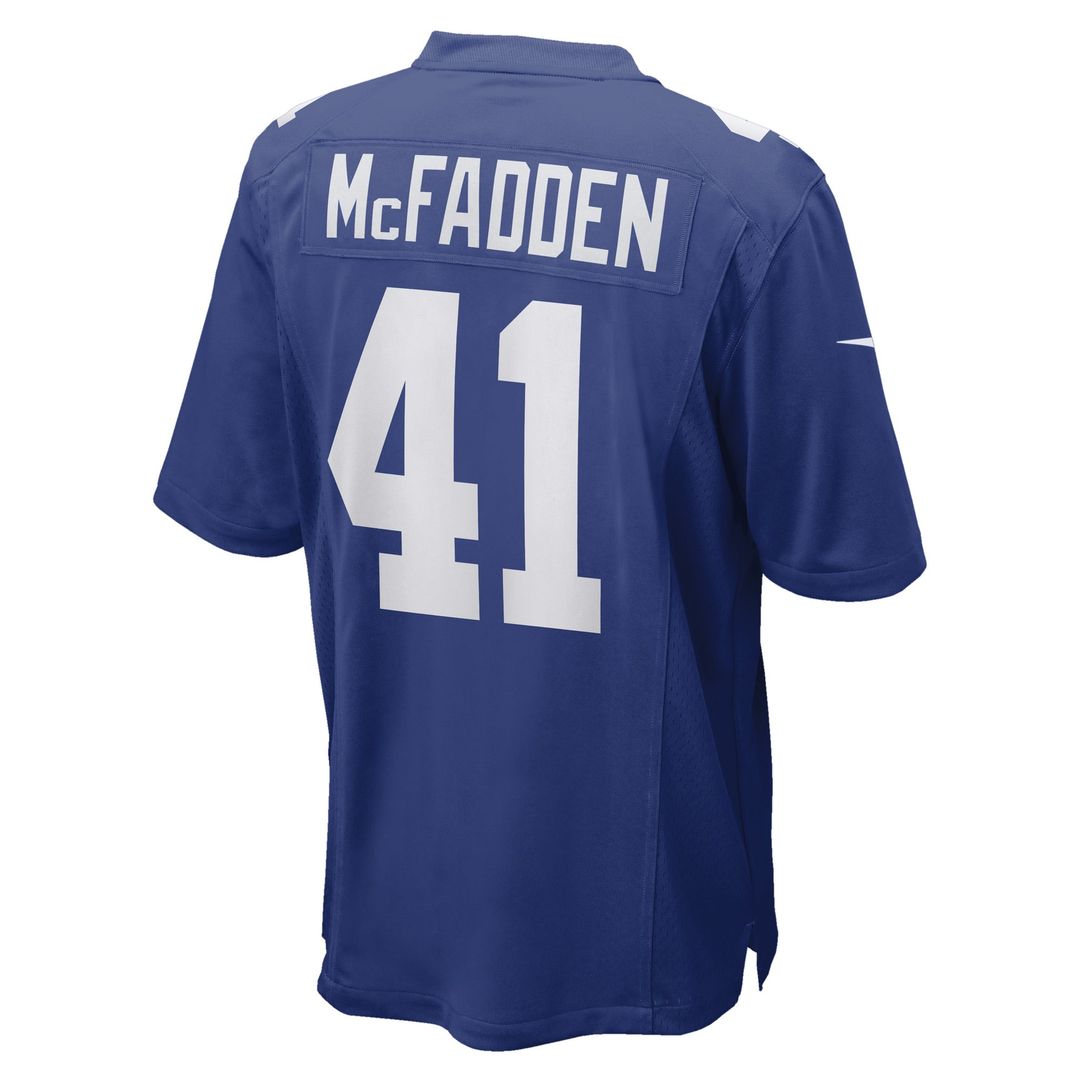 Men's New York Giants Micah McFadden Royal Game NFL Football Jersey - view 3
