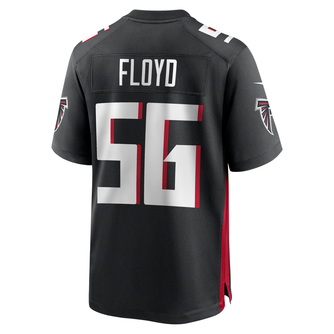Men's Atlanta Falcons Leonard Floyd Black Team Game NFL Football Jersey - view 3