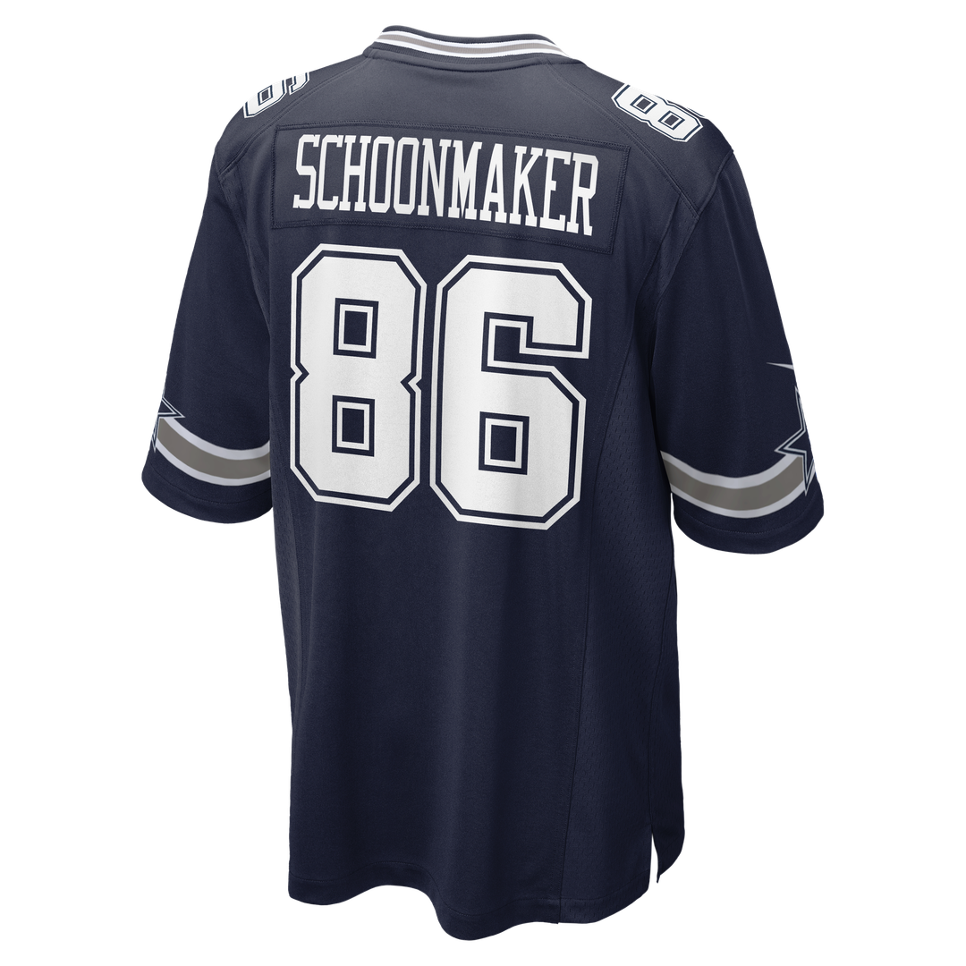 Men's Dallas Cowboys Luke Schoonmaker Navy Team Game NFL Football Jersey - view 3