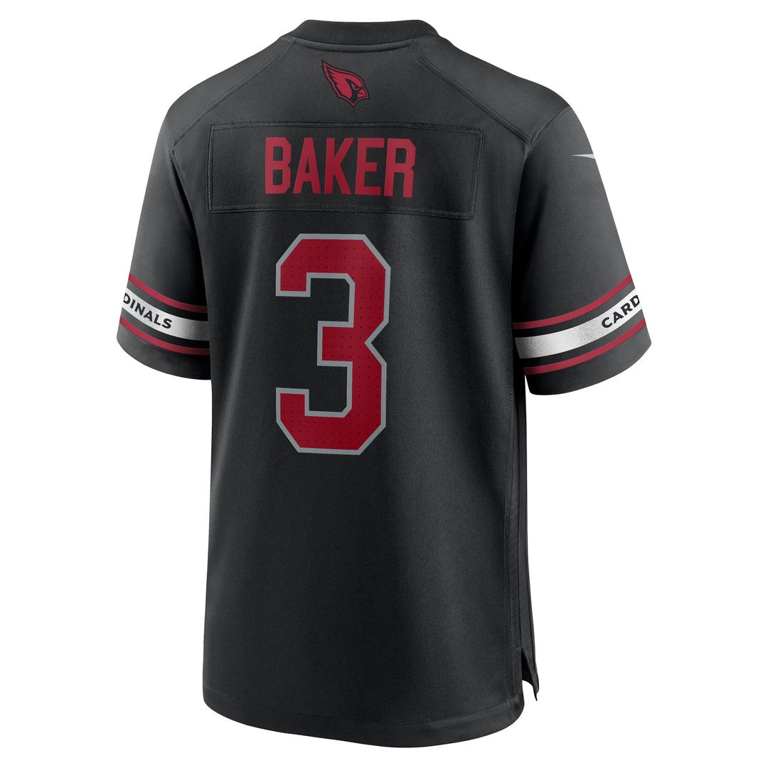 Men's Arizona Cardinals Budda Baker Black Game NFL Football Jersey - view 3